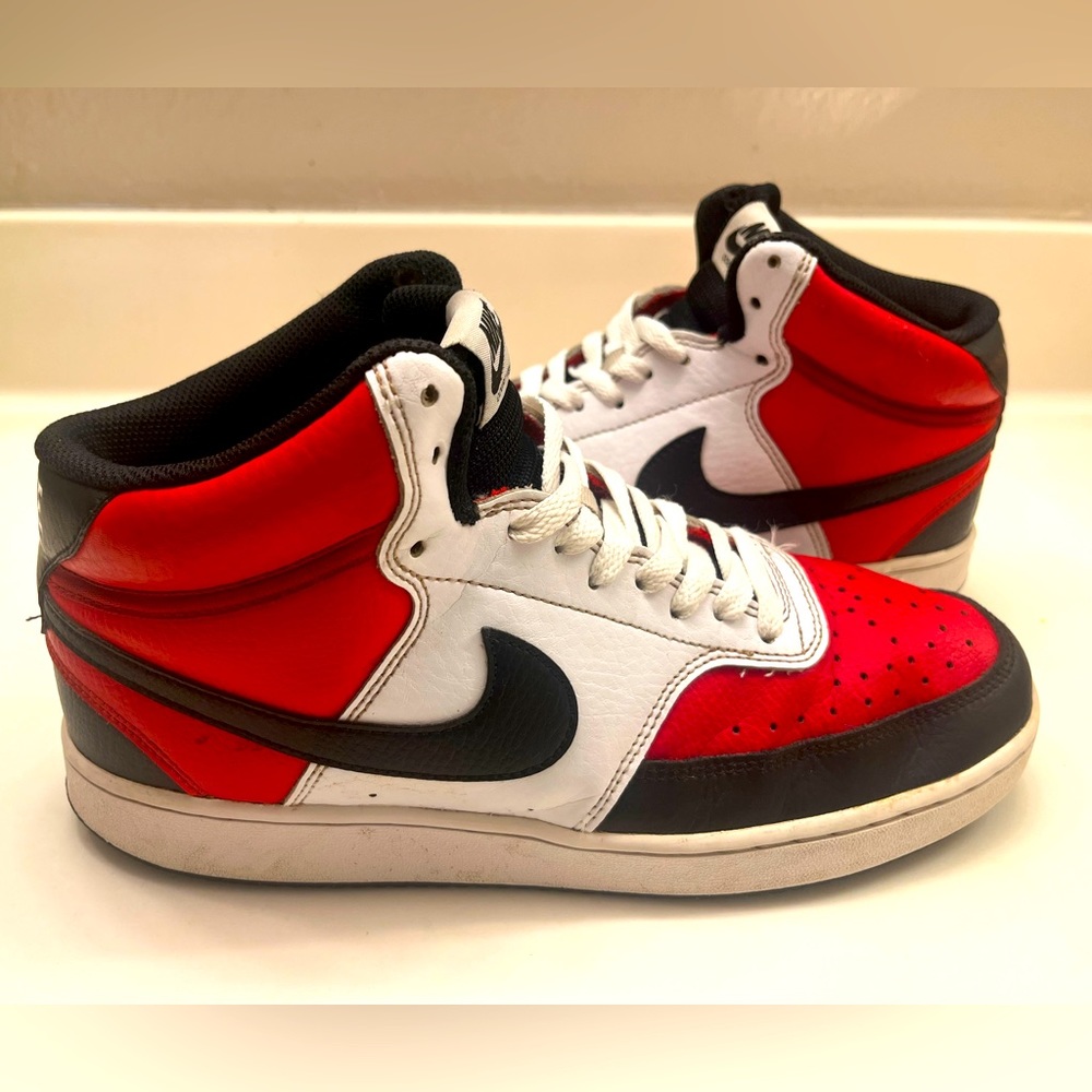 Nike Men's Court Vision Mid University Red/Black-White (DM1186 600)